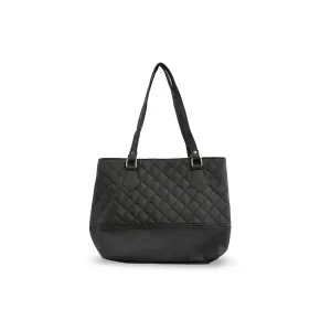 Classic Edge Black Casual Shoulder Bag P56206