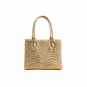 Elegant Form Golden Women Formal Shoulder Bag P55726