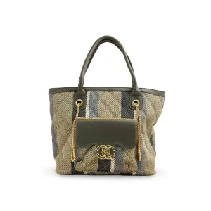 Durable Texture Commuter Ready Grey Formal Shoulder Bag P36335