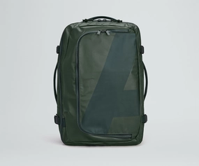 Daily Journey Water Resistant Fabric Active Convertible Backpack 45L in Forest Green