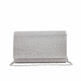 Durable Use Silver Fancy Clutch P24327