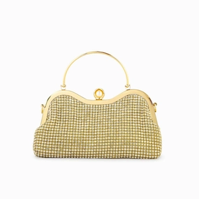 Golden Bridal Clutch P24298 Secure Storage Casual Lifestyle