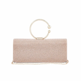 Champagne Fancy Clutch P24329 Durable Construction Daily Companion