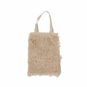 Outdoor Mission ROOTOTE Tall Furry Tote-Cream  (285g)