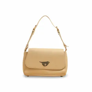 Beige Casual Shoulder Bag For Women P55817 Practical Storage
