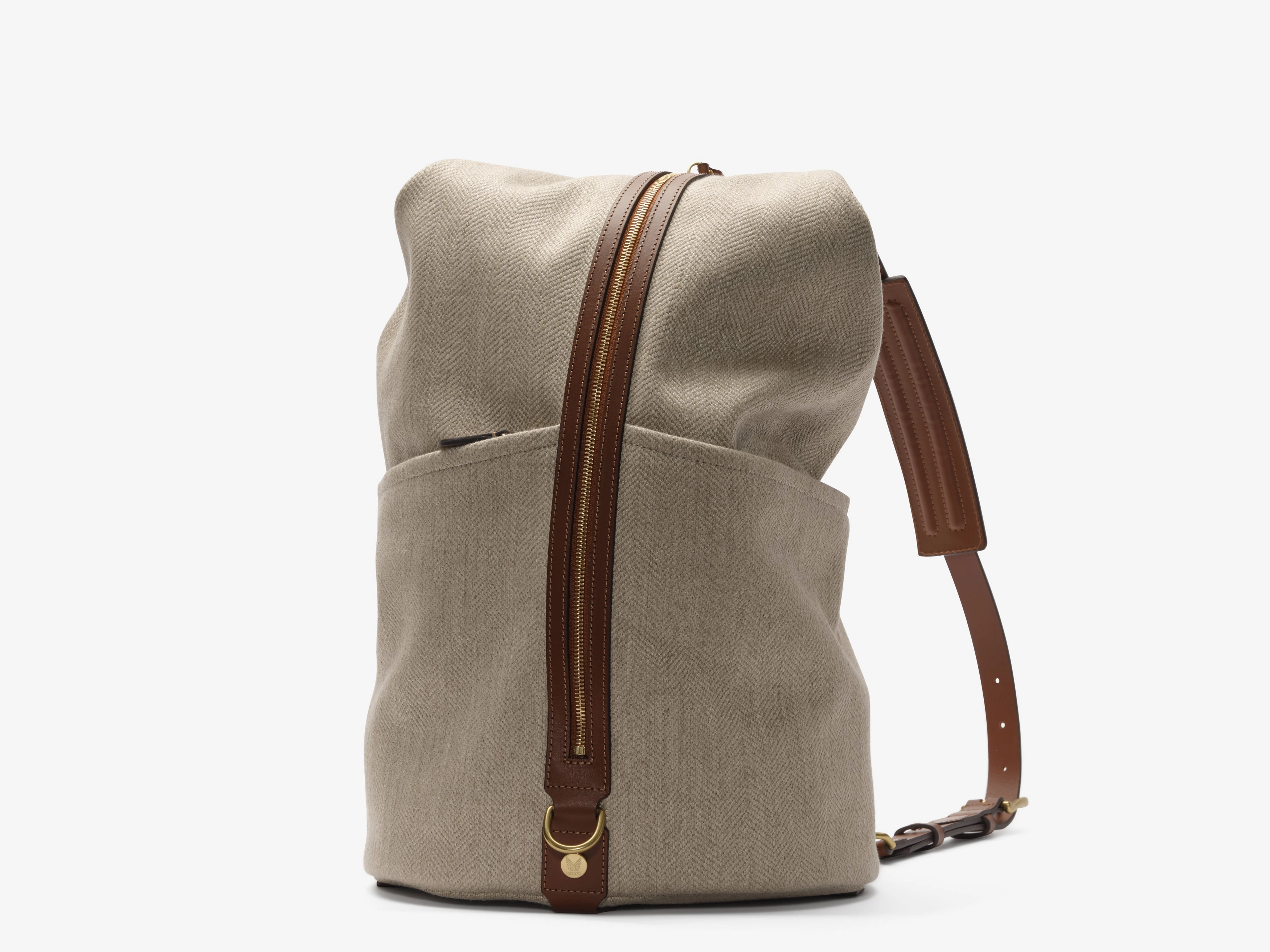 M/S Carpet Bag ?C Grand Herringbone/Cuoio Urban Adventure Gear