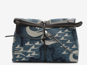 Travel Utility Handle Bag M/S Carry - Ocean Jacquard/Black