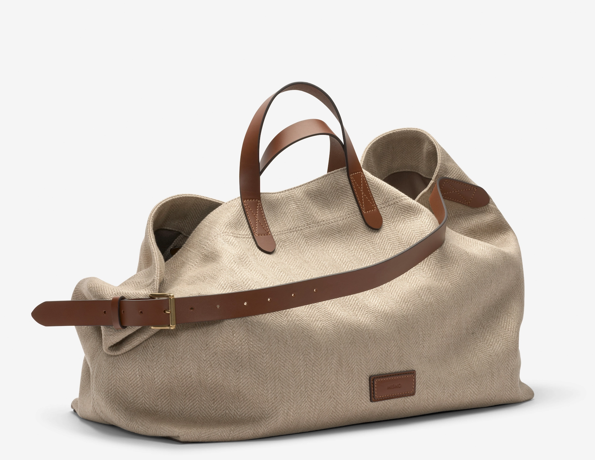 City Life Bag M/S Haven ?C Grand Herringbone/Cuoio