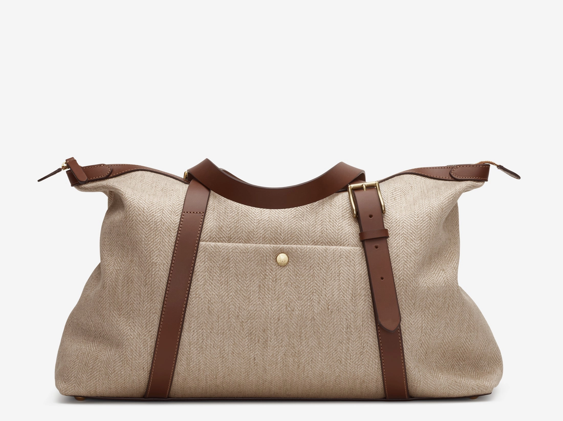 M/S Holdall ?C Grand Herringbone/Cuoio Everyday Outfit Stylish Concept
