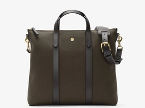 Simple Travel Bag M/S Mate - Army/Dark Brown