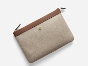 Fashion Mindset M/S Pouch ?C Grand Herringbone/Cuoio