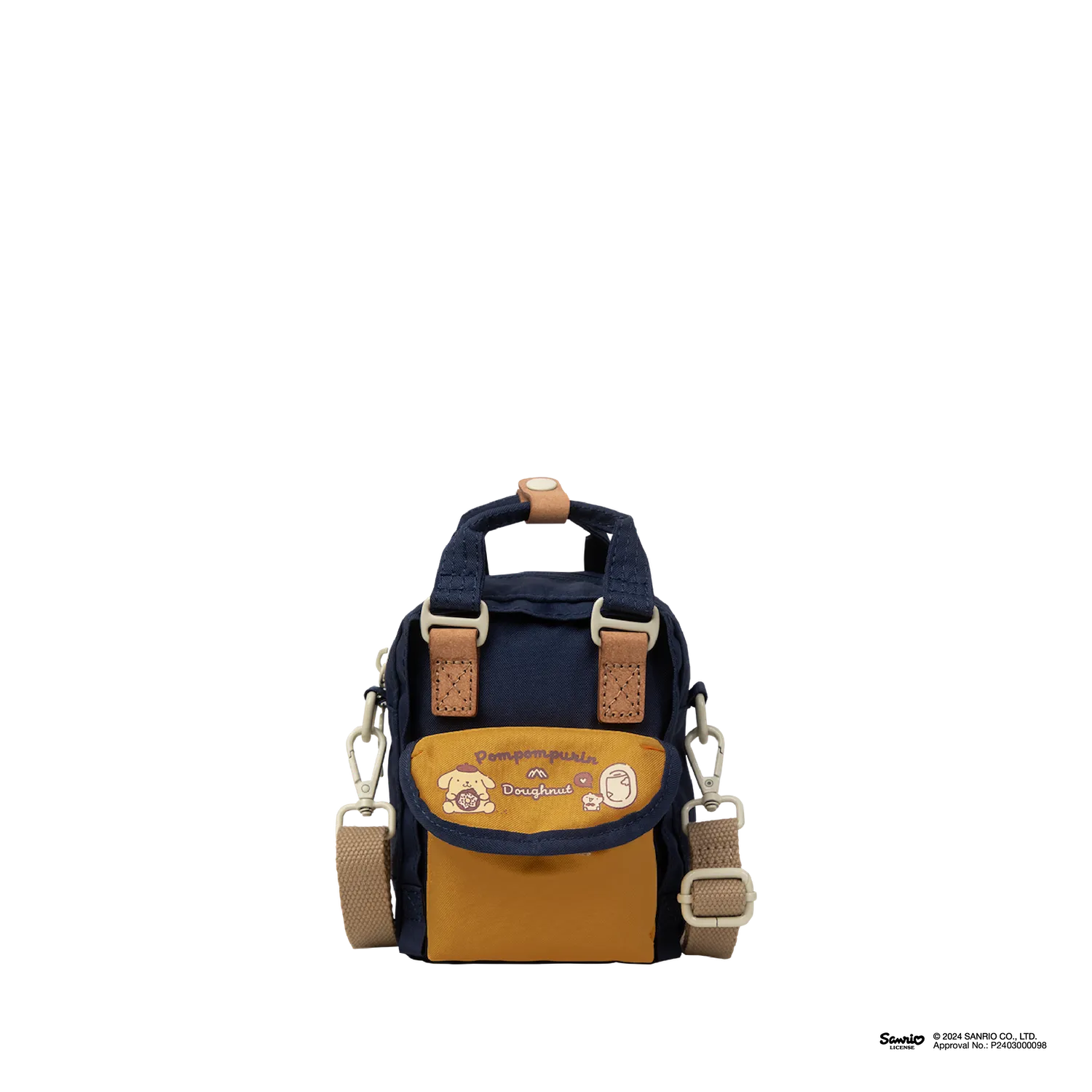 Travel Outfit Classic Commuter Outfit Macaroon Tiny Doughnut X Pompompurin Series Crossbody Bag