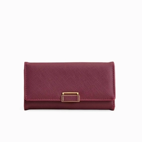 Smart Storage Modern Style Maroon Casual Wallet P70964