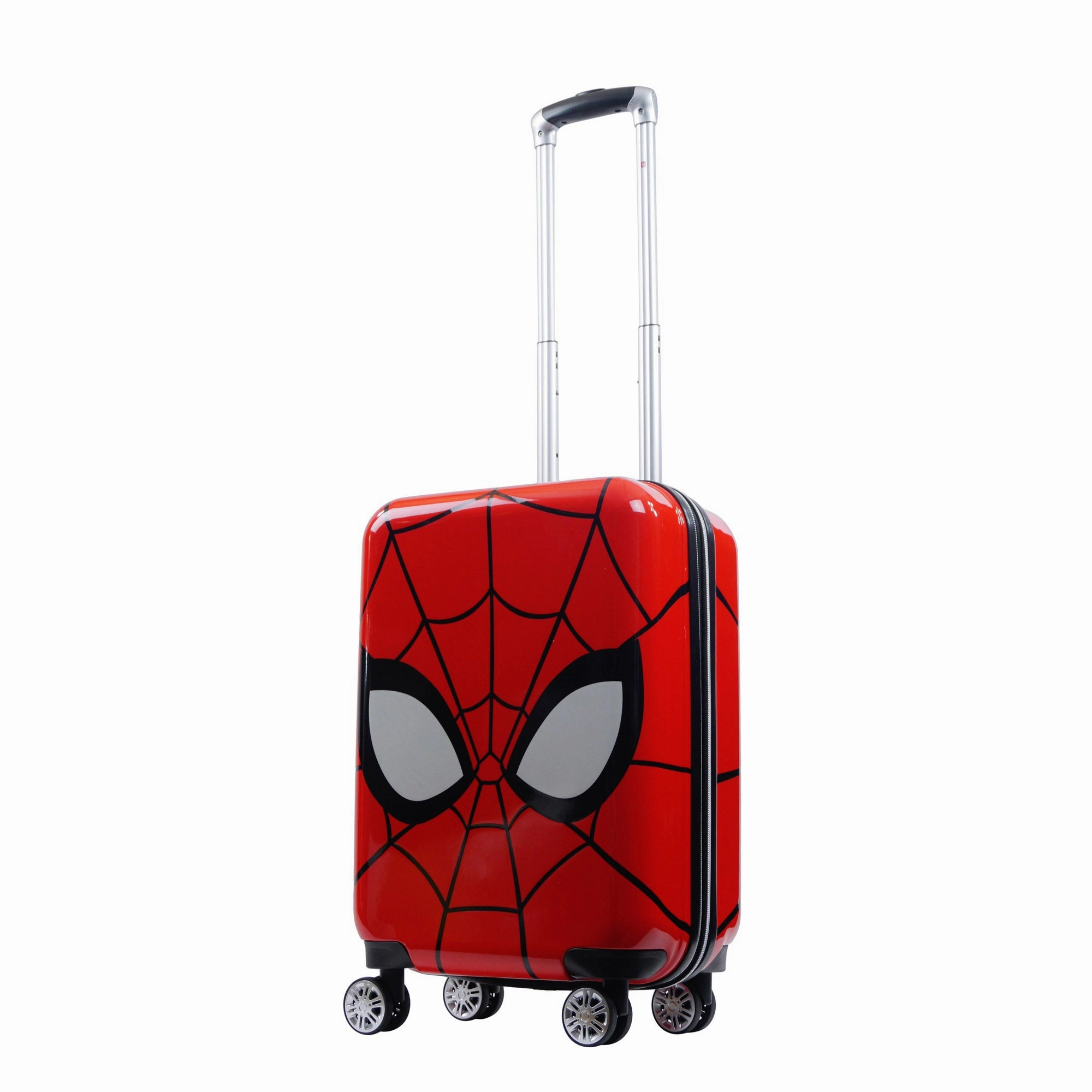 Marvel Spiderman Mask F??L 21" Hard Rolling Luggage, Red Versatile Travel Bag Strong Fit