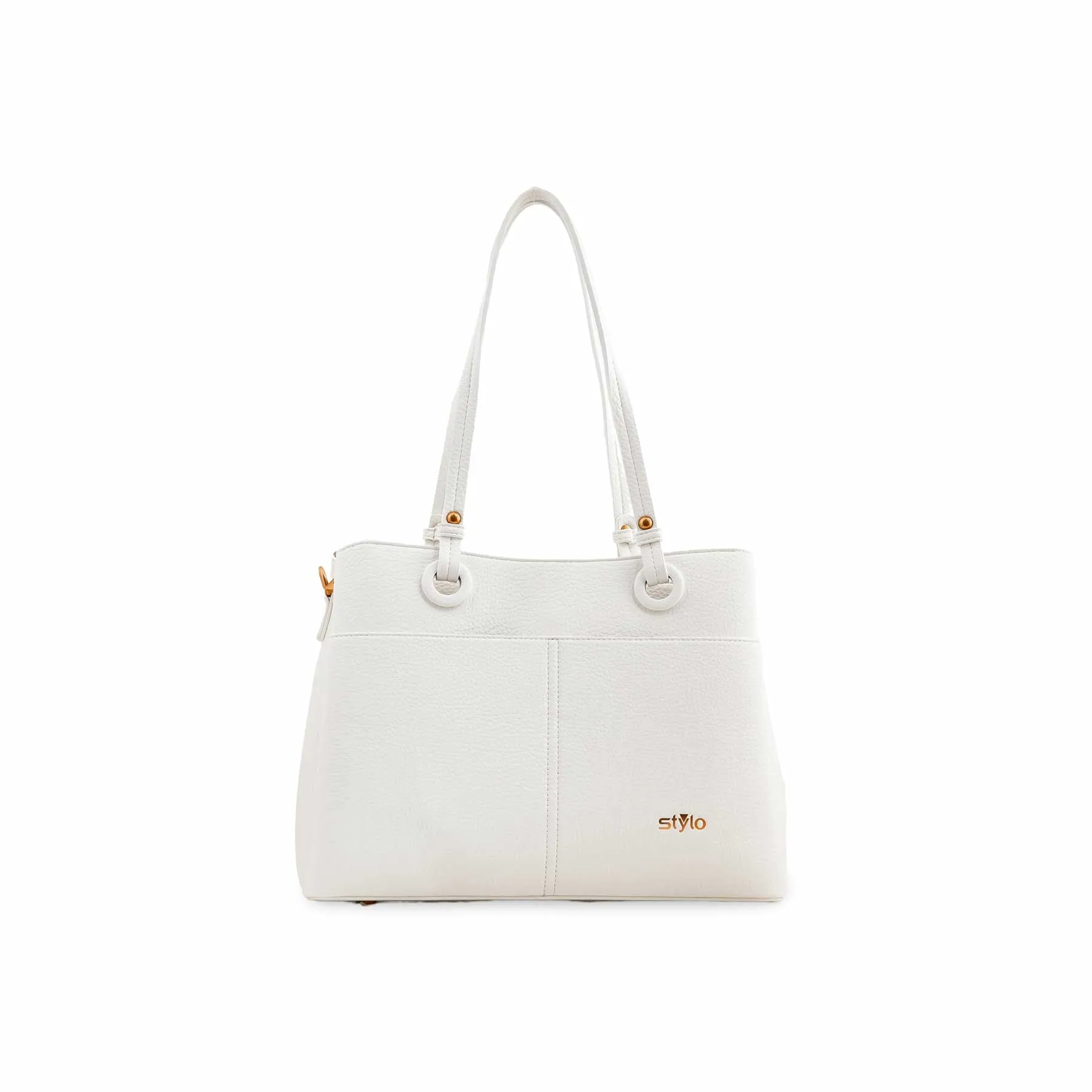 Stylish Choice White Formal Shoulder Bag P36390