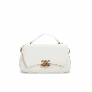 White Formal Shoulder Bag For Ladies P36140 Daily Utility