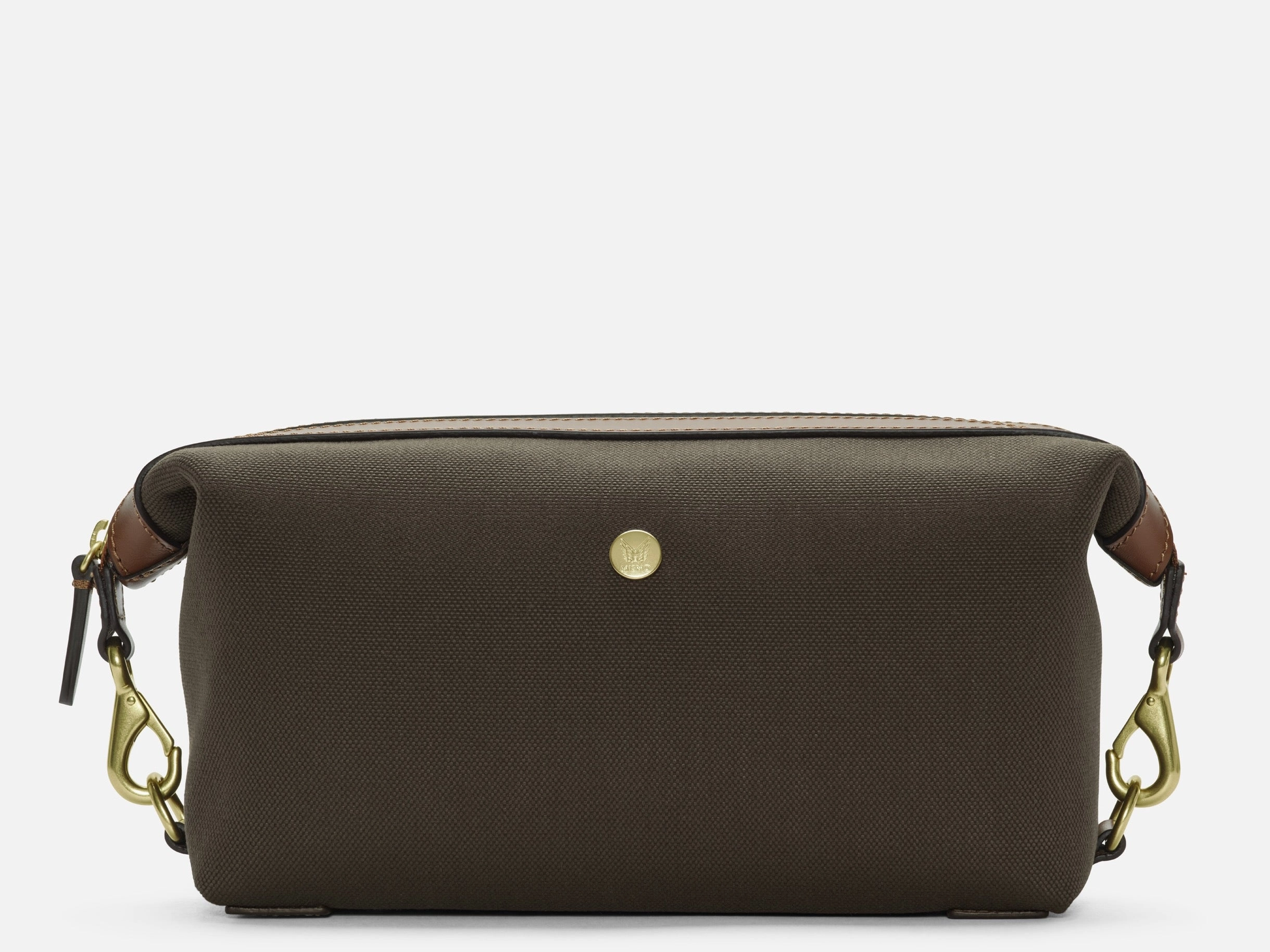 M/S Washbag ?C Army/Cuoio Travel Expression Timeless Simplicity
