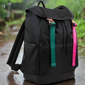 Adventure Utility Urban Rose Drawstring Backpack With Rose Gold Buckles