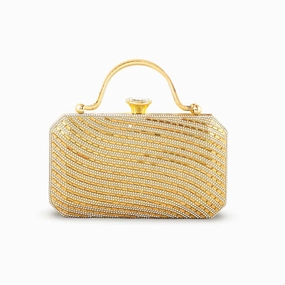Golden Bridal Clutch For Ladies p24259 Travel Feature