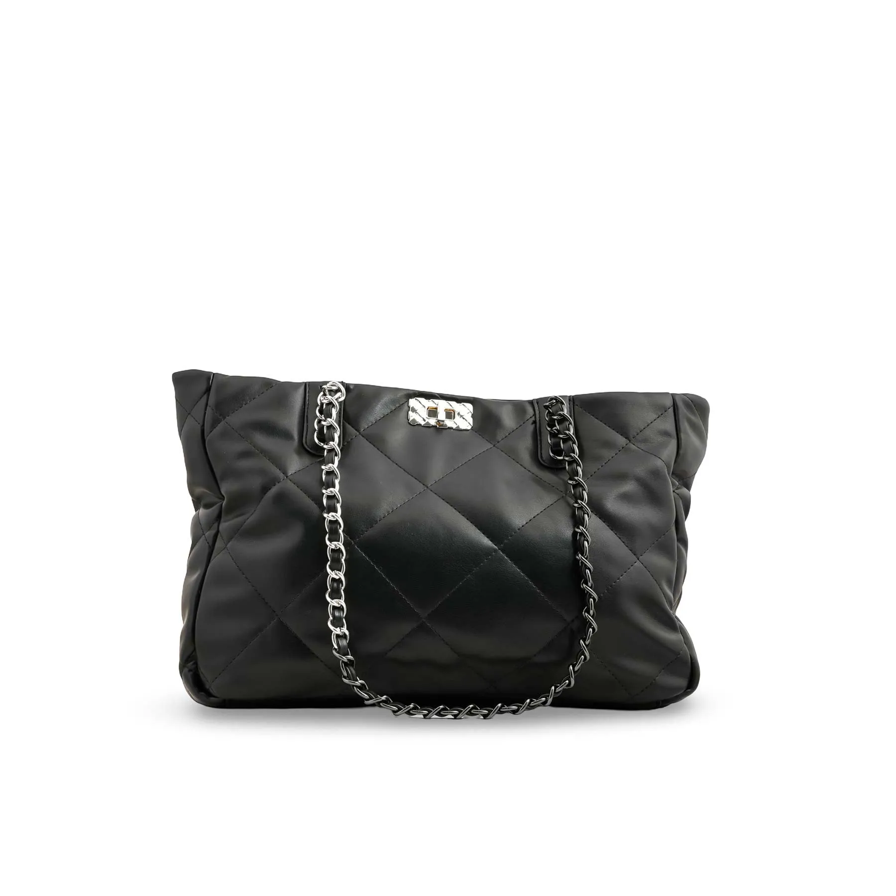 Black Formal Shoulder Bag P36321 Soft Feel