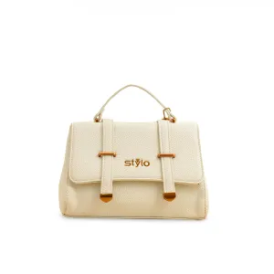 Urban Aesthetic Beige Formal Shoulder Bag P36148