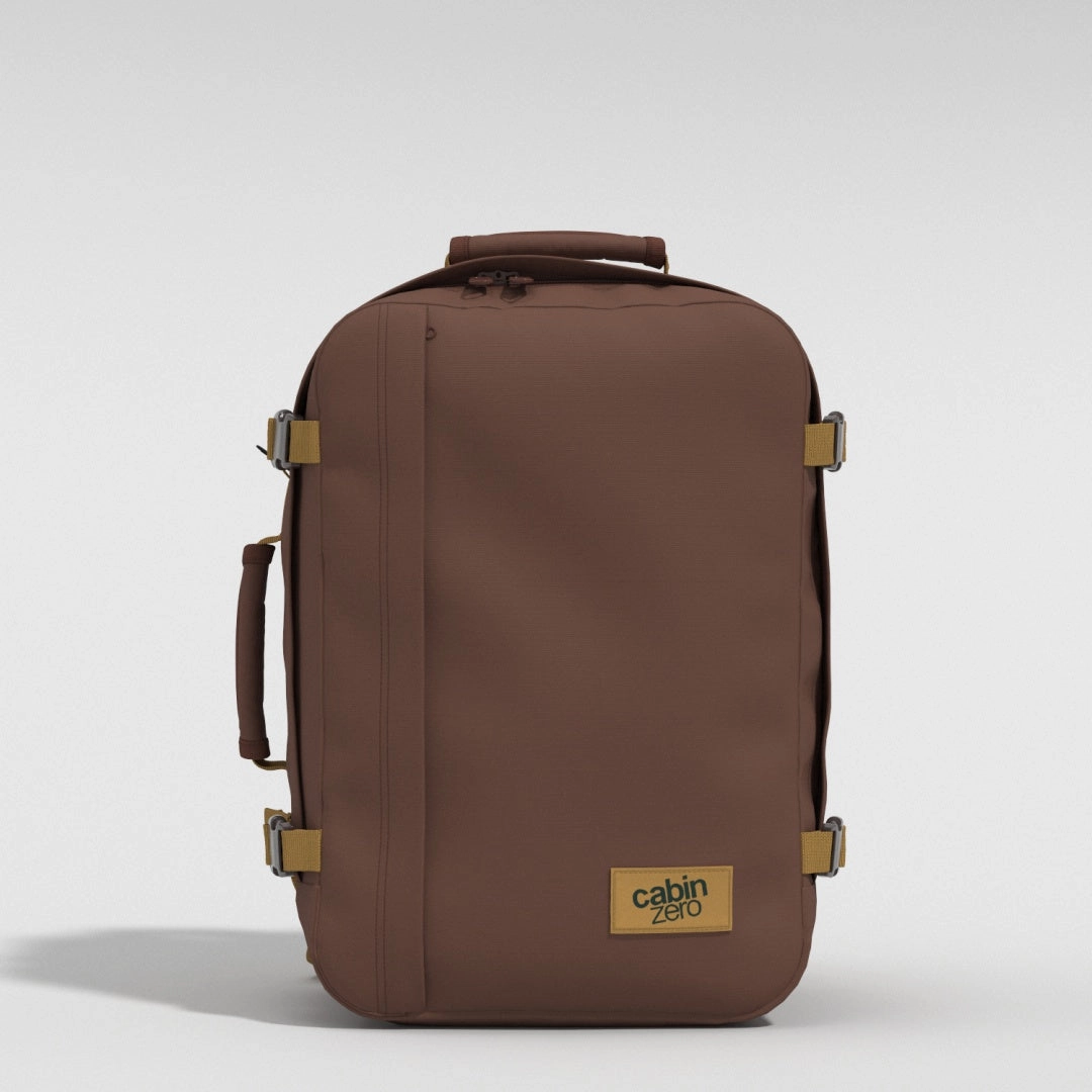 Classic Cabin Backpack 36L Belgian Chocolate Roomy Structure