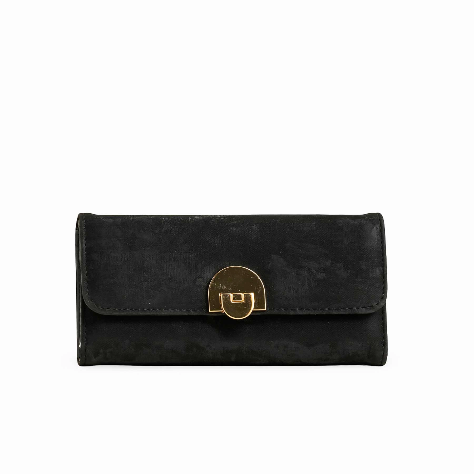 Black Casual Wallet P70973 Compact Carry Daily Fashion