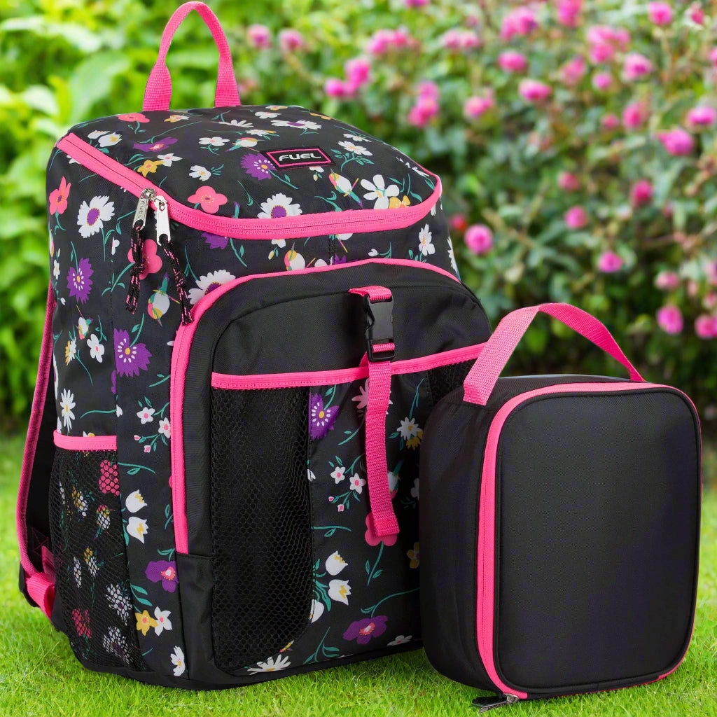 Top Loader Backpack & Matching Lunch Box Set Travel Accessory Modern Choice
