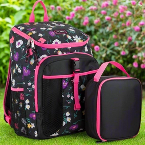 Top Loader Backpack & Matching Lunch Box Set Travel Accessory Modern Choice