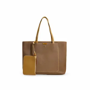 Daily Use Urban Motion Khaki Women Formal Shoulder Bag P36227