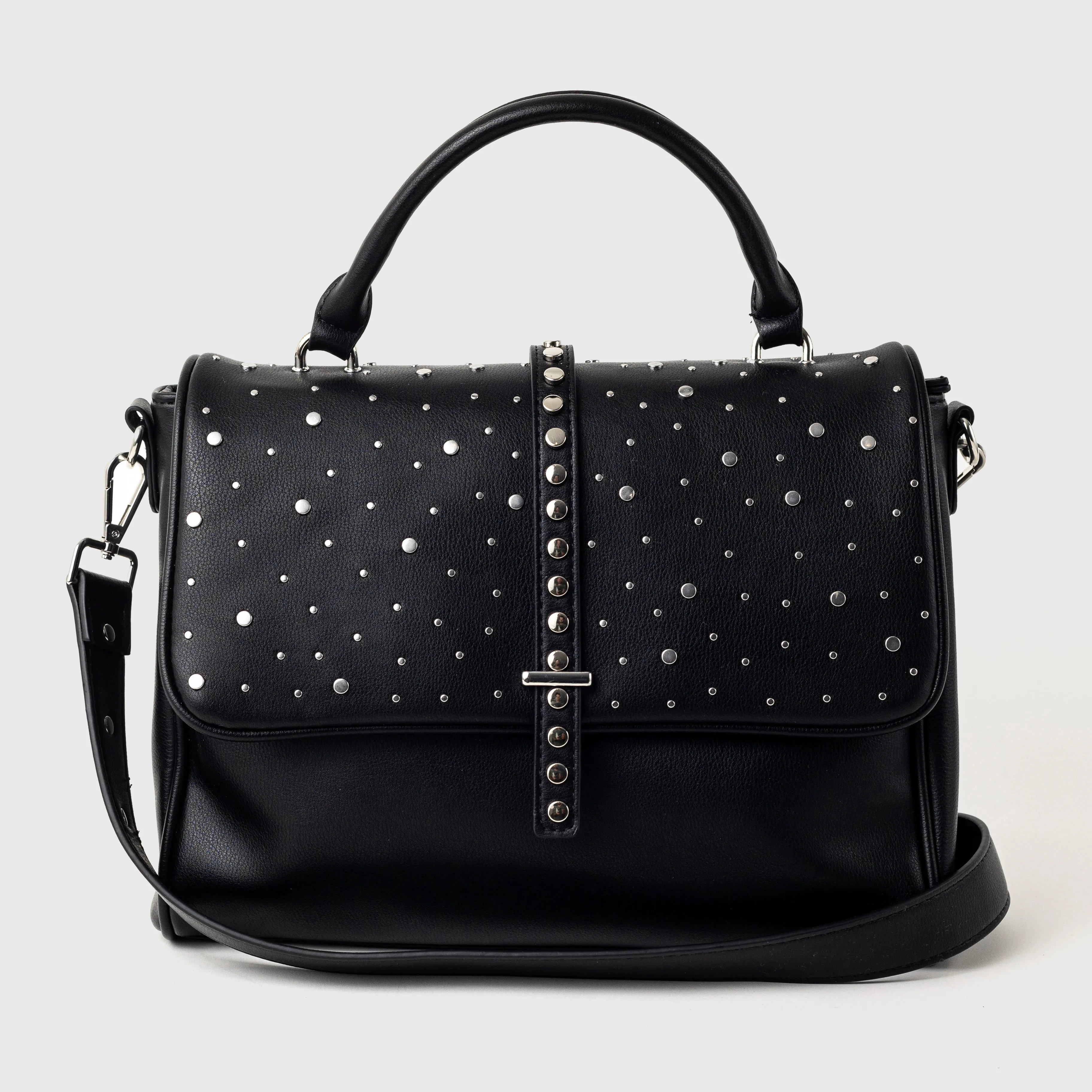 Orb Satchel - Black Daily Utility Compact Style