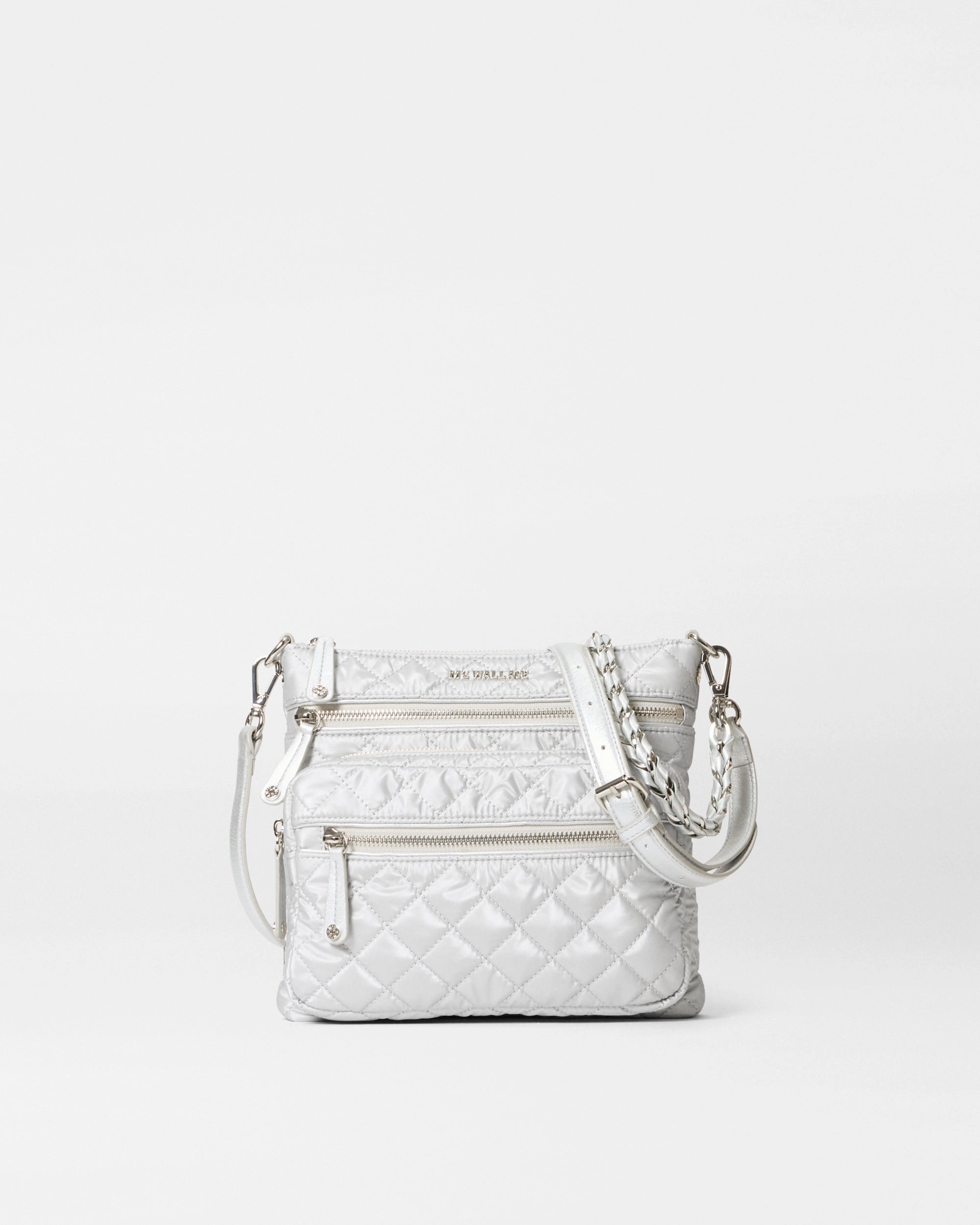 Oyster Metallic Downtown Crosby Crossbody Sport Bag