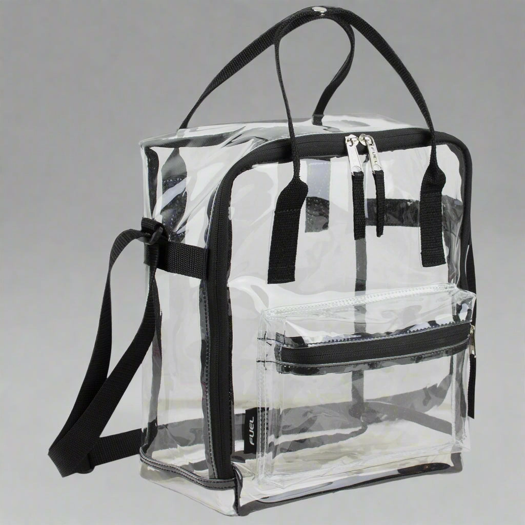 Clear View Stadium Ready Handle Crossbody Bag Durable Travel Bag Outdoor Style