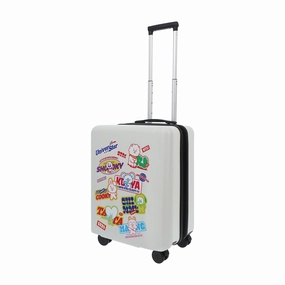 Handheld Option BT21 22.5" White Carry-On Suitcase Luggage