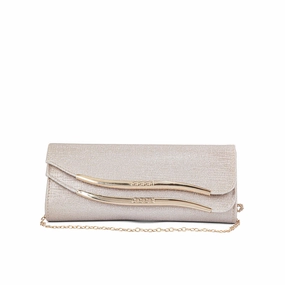 Classic Touch Beige Fancy Clutch P24172