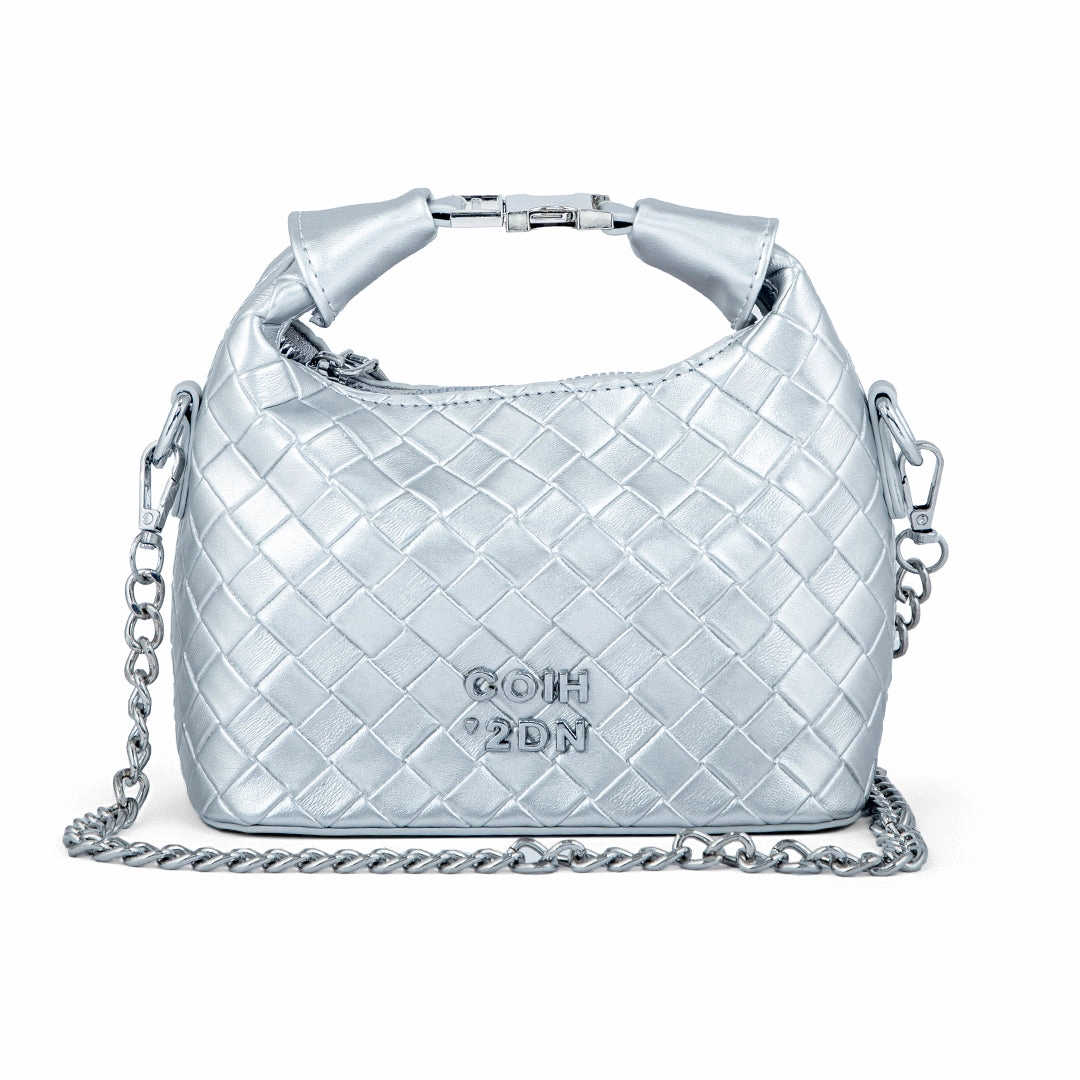 Silver Formal Clutch P24139 Light Daily Bag Stylish Practicality