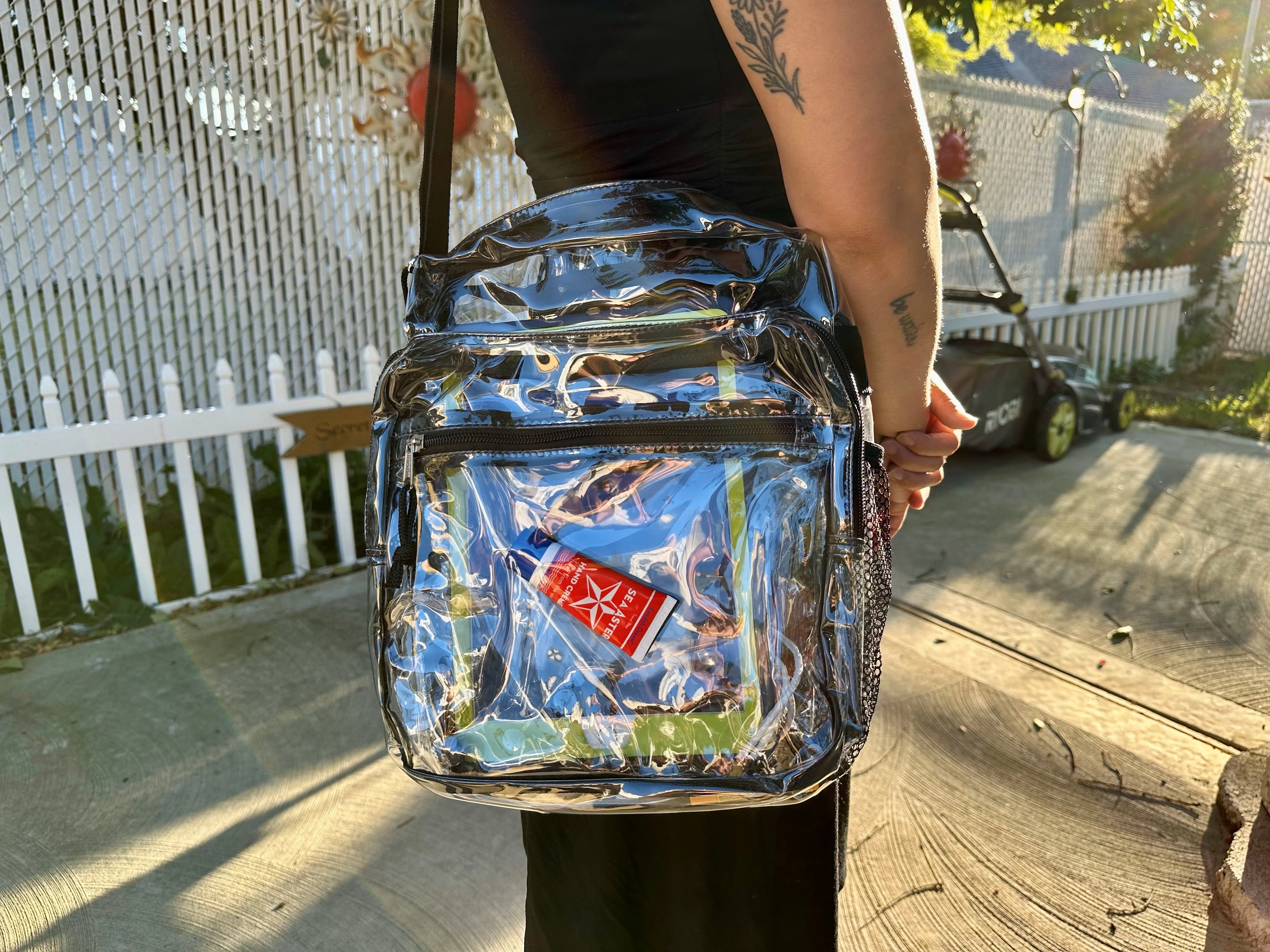 Urban Day Travel Ready Clear Stadium Bag Collection - Approved for NFL, PGA, NCAA, Transparent Bag