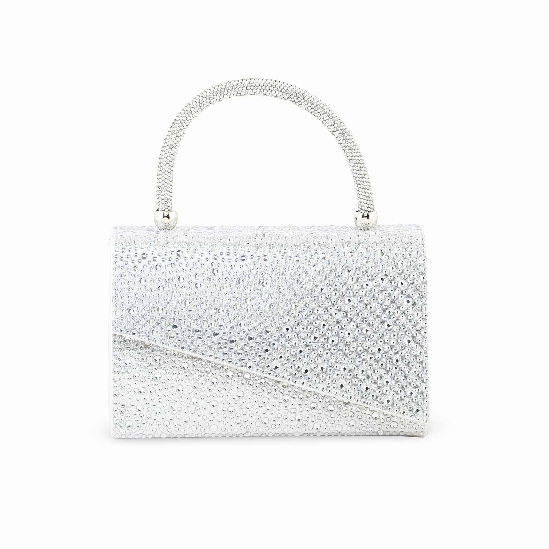 Fashion Travel Daily Comfort Silver Bridal Clutch P24369