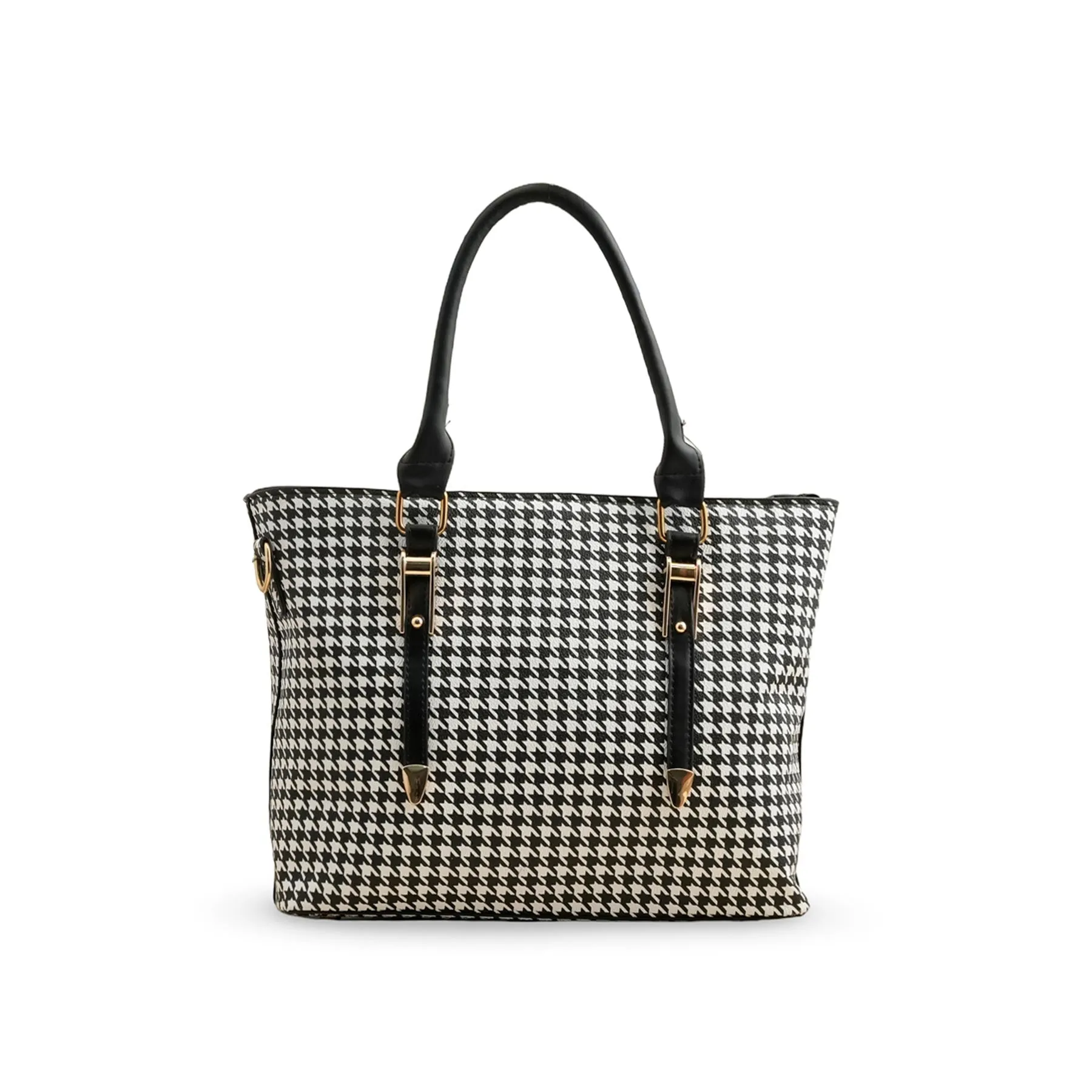 Minimalist Design Classic Detail White Formal Shoulder Bag P36175