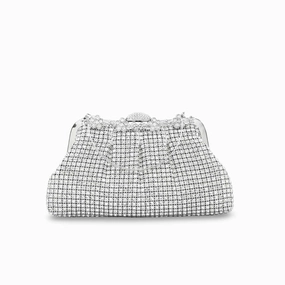 Smart Functionality Silver Bridal Clutch p24269