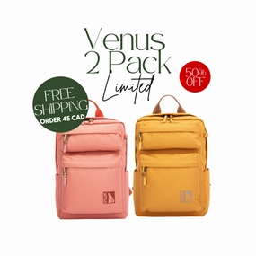 Trendy Bag Venus Mini Backpack 2-Pack Apricot Brandy Dalia Orange | FREE Shipping Over $45 CAD