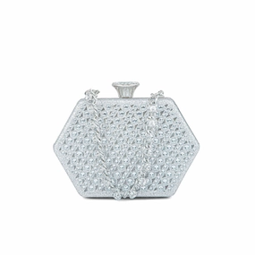 Urban Day Lightweight Option Silver Fancy Clutch P24191