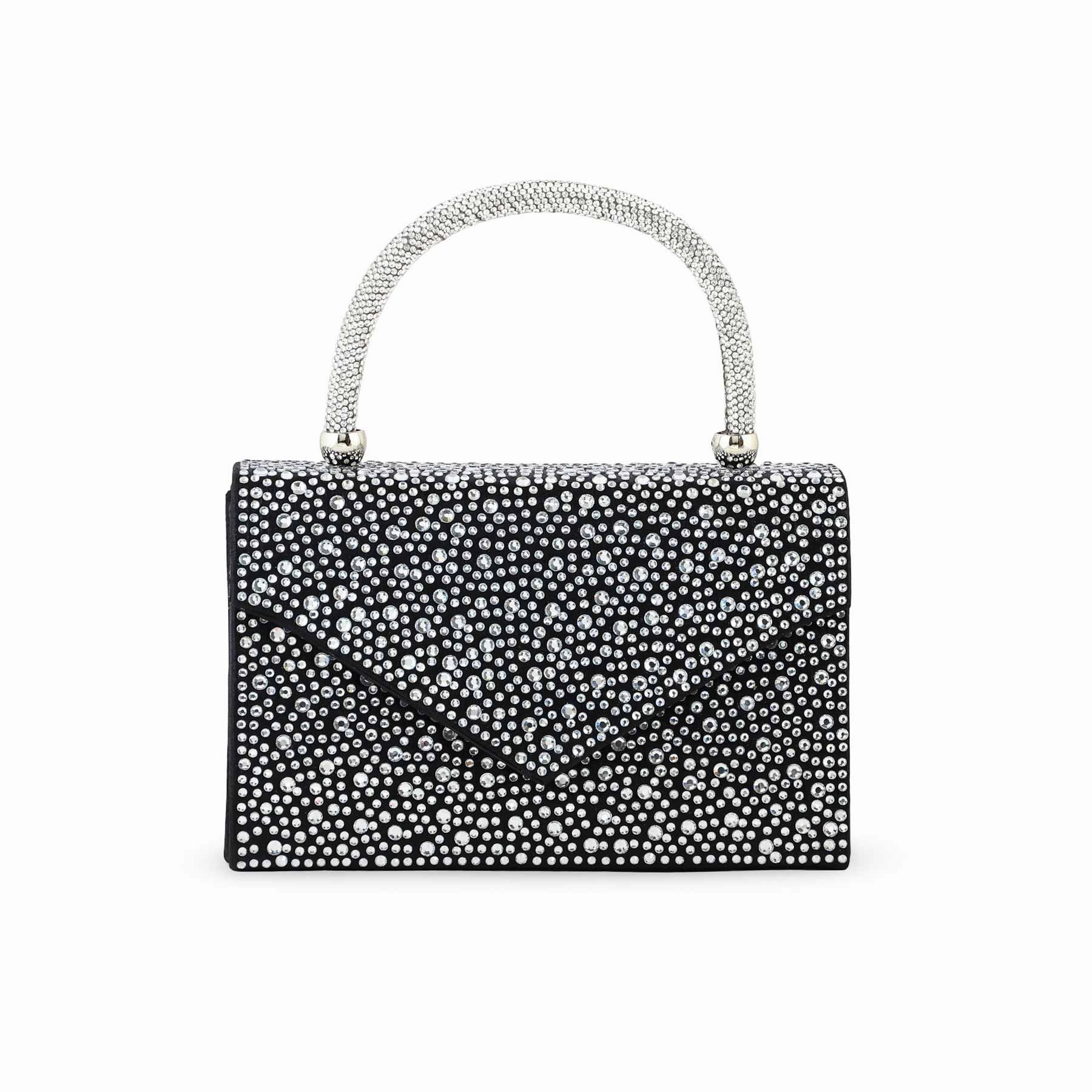 Modern Design Black Bridal Clutch P24370