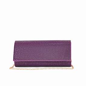 Smart Functionality Portable Travel Purple Fancy Clutch P24328