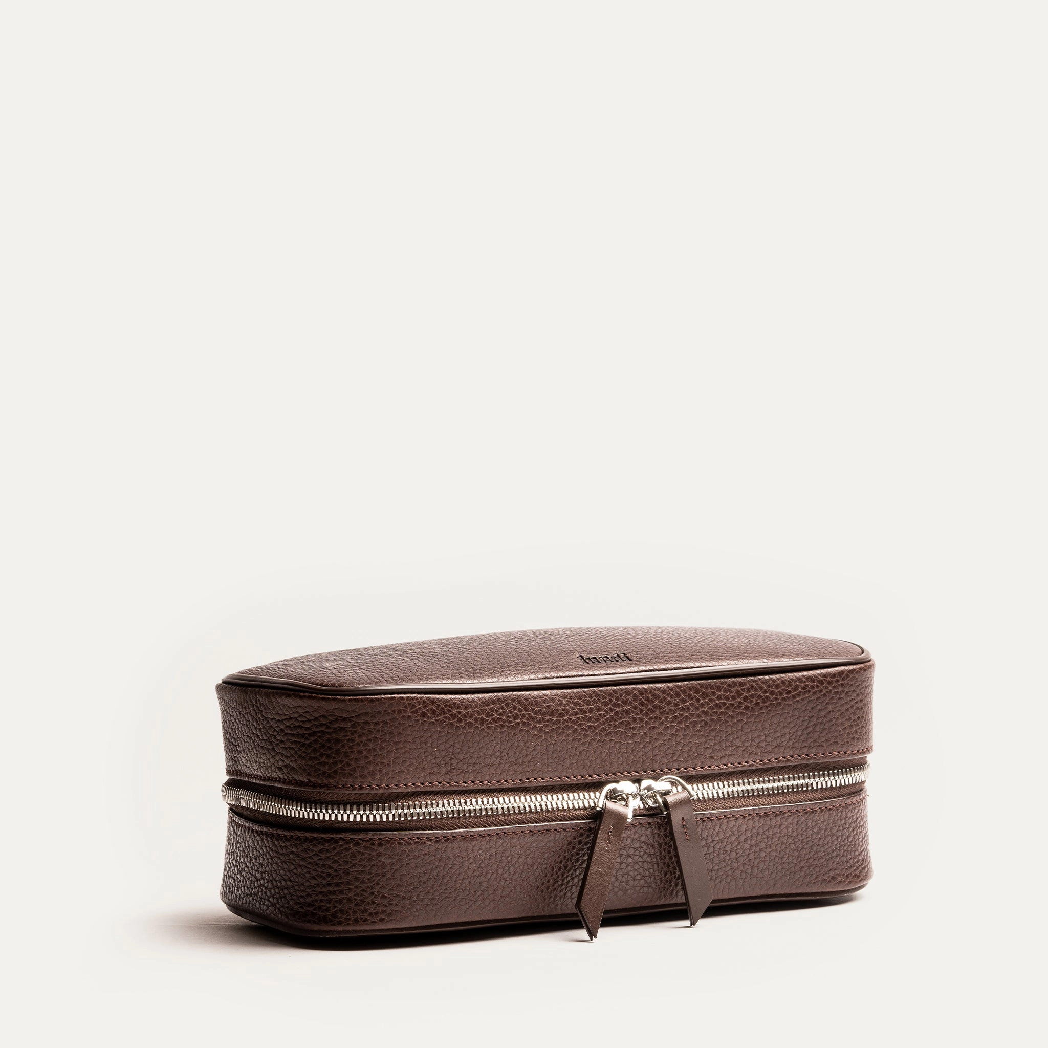 Waterproof Pouch Modern Pouch Trousse de toilette cuir ~ CLARA - CHESTNUT