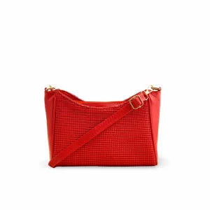 Minimalist Design Red Formal Shoulder Bag P55728