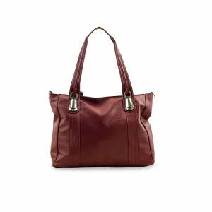 Red Women Formal Shoulder Bag P36345 Modern Minimalist
