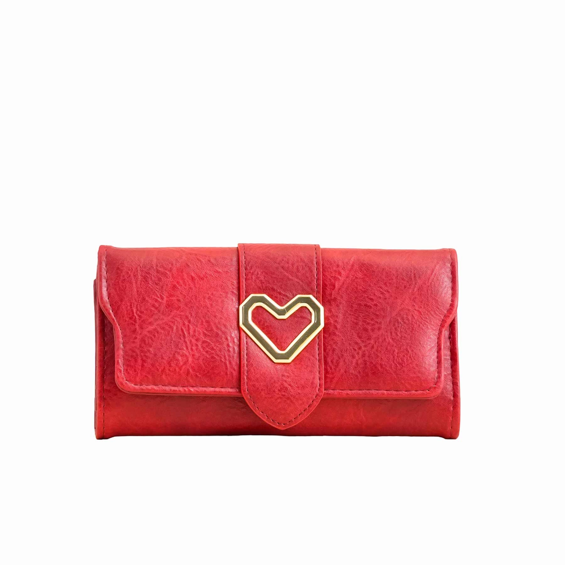 Red Casual Wallet P70961 Minimalist Look