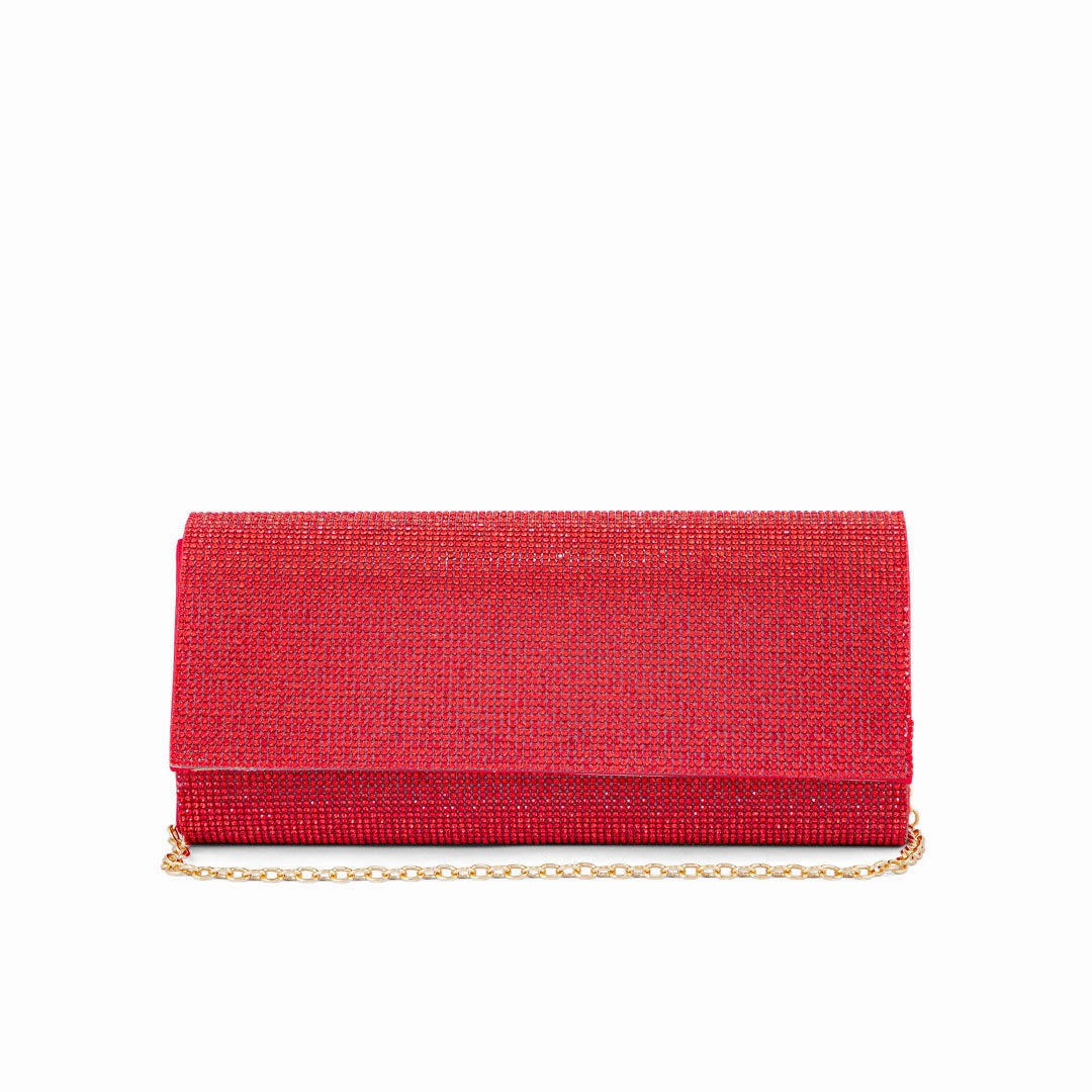 Simple Carry Outdoor Movement Red Fancy Clutch P24328