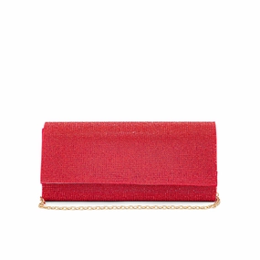 Simple Carry Outdoor Movement Red Fancy Clutch P24328